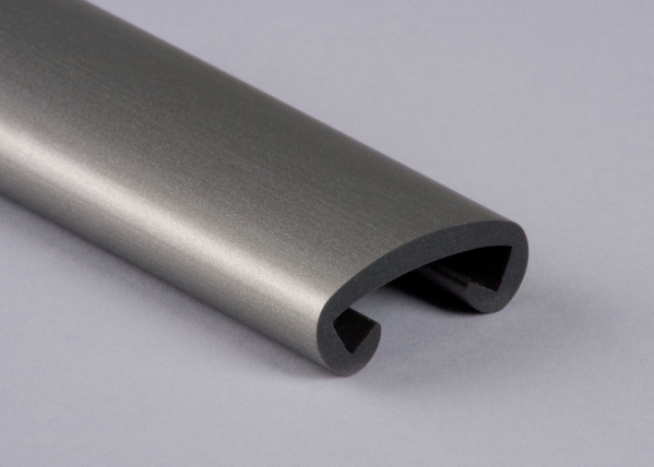Kunststoffhandlauf Kunststoff 40 x 8 mm graualuminium-88-11F408.019