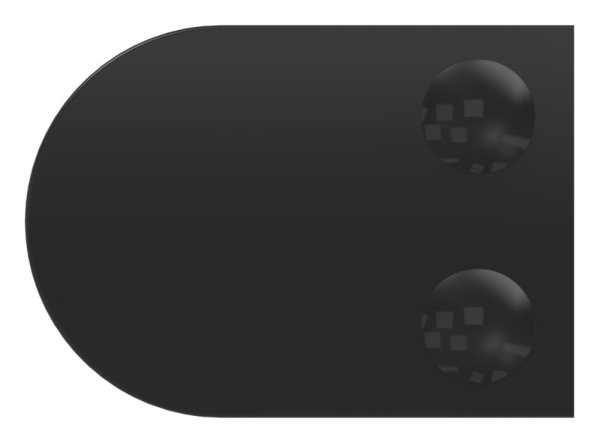 Glasklemme Mod- 38- Anschluss- gerade- Zink roh pulverbeschichtet RAL 9005-88-113800-ZN0.9005