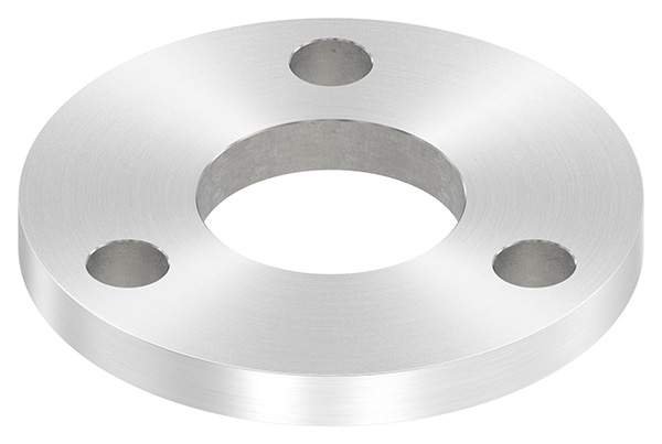 Ankerplatte Ø 100 x 10mm, mit Rundschliff, V2A