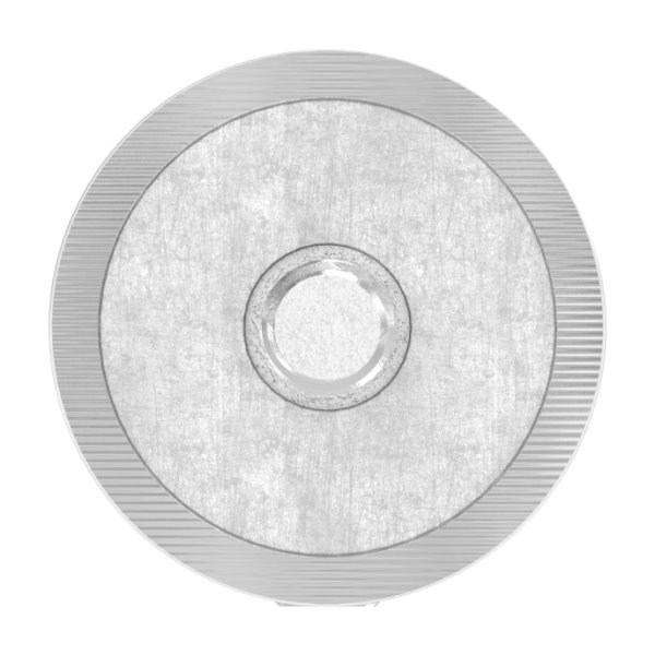 Querstabhalter V2A Edelstahl – Stoßverbinder mit Bohrung Ø 12,5 mm für Anschluss 42,4 mm inkl. Schraube M6 (Handlaufhalter-Bügel Befestigung)