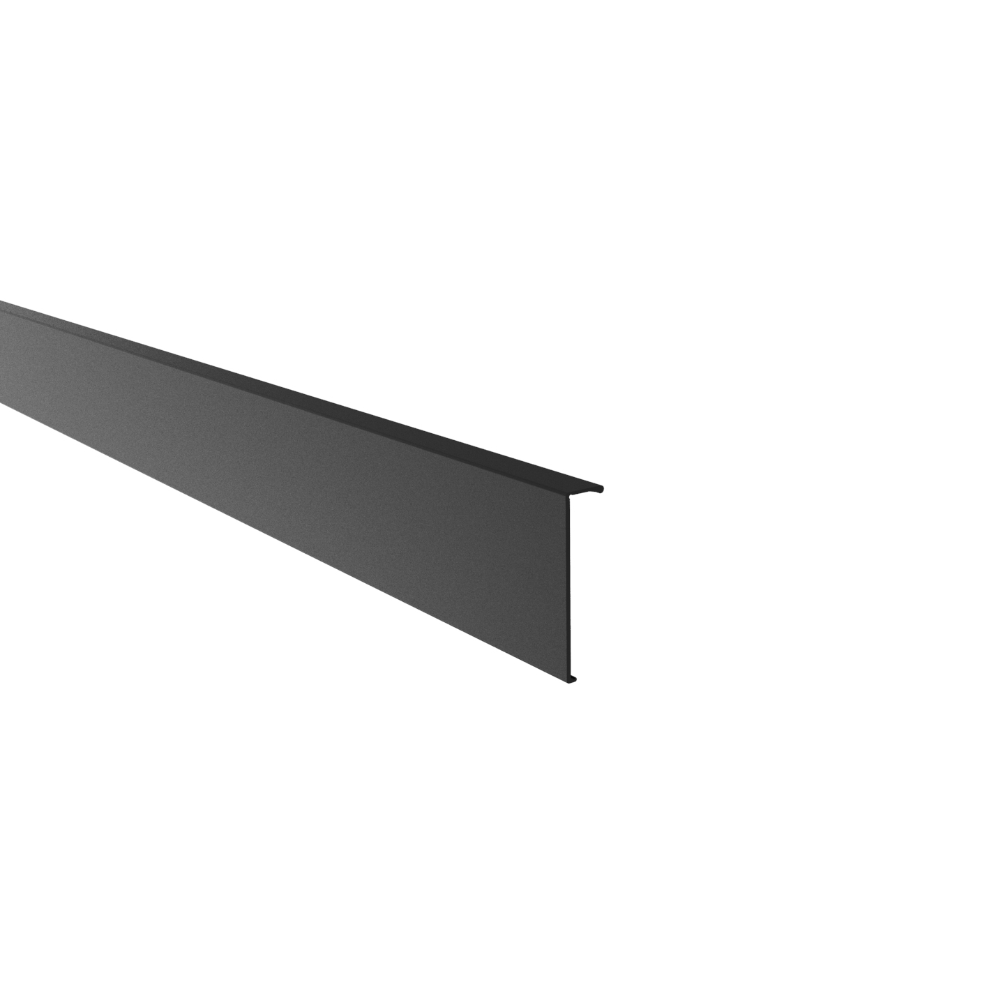 Abdeckprofil fuer Glasschiebetuer Laufschienenrohr- Alu schwarz 3000 mm-89-11GSALZPA02NB-A.4