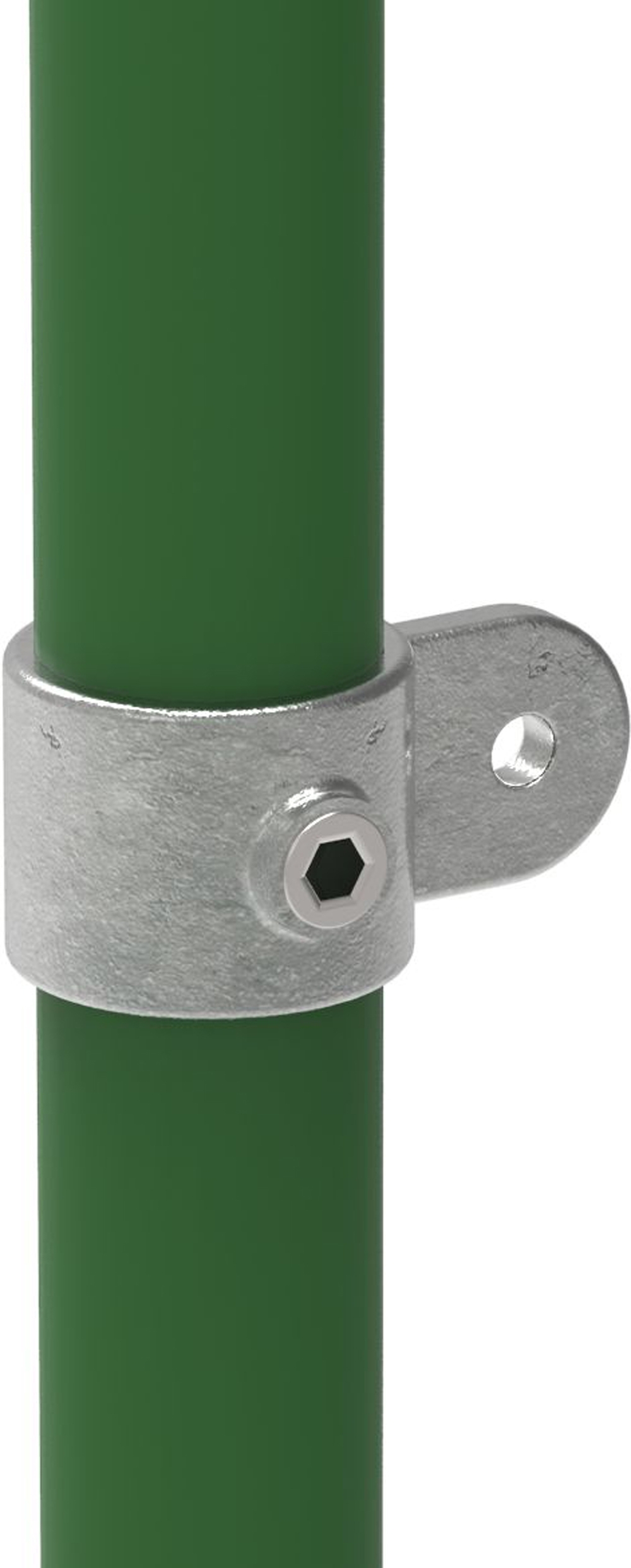 Rohrverbinder | Gelenkauge einfach | 173MB34 | 33,7 mm | 1" | Feuerverzinkt u. Elektrogalvanisiert