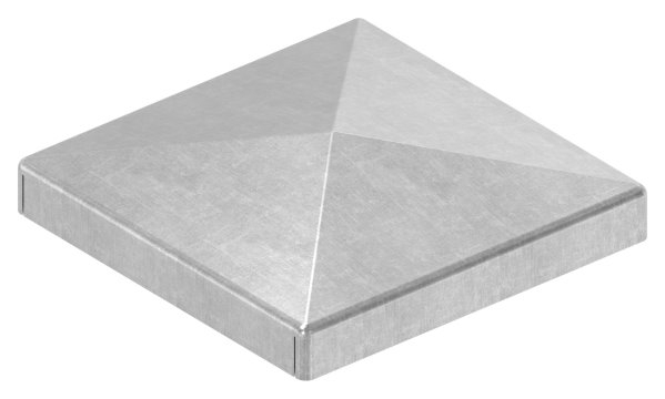 Pfeilerbedecker - fuer Quadratrohr - Masse- 50x50 mm - Stahl S235JR- roh-30-2452.8