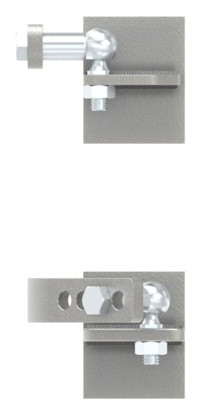 Hebetorbeschlag f. Befestig. an Metallpfosten