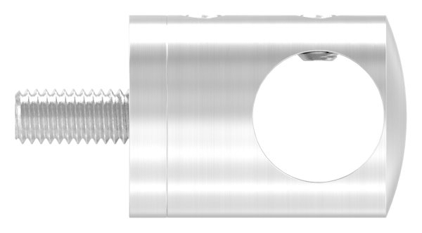Querstabhalter FLACH Edelstahl  V2A Geländer Stabhalter für Rundstäbe 14 mm inkl. Schrauben