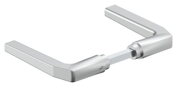 Alu-Tuerdrueckerpaar gerade mit verz- Drueckerstift-12-3000.6