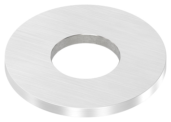 Ankerplatte Maße: 80x6 mm Längsschliff und Mittelbohrung V2A