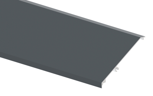 Vordachabdeckung Aluminium pulverbeschichtet L = 1805 mm RAL 7016-88-11VDE-AB-1800.7016