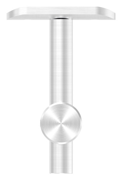 Handlaufhalter höhenverstellbar und Halteplatte für Ø 42,4 mm V2A