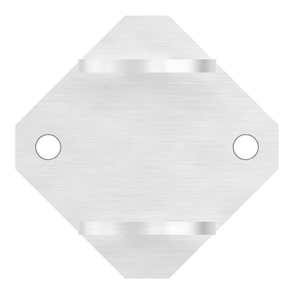Wandbefestigung für Rundrohr Ø 42,4 mm V2A