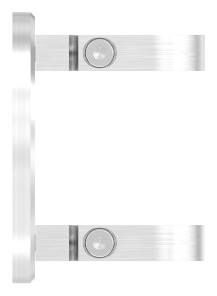 Wandbefestigung zum Spannen für Rundrohr Ø 33,7 mm V2A