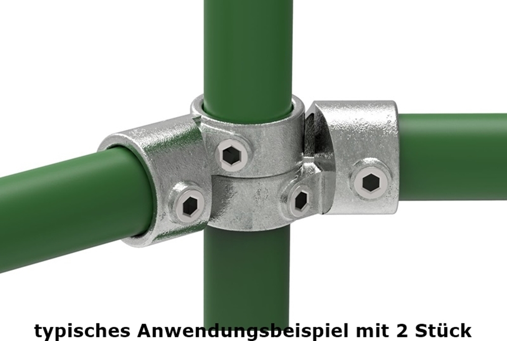 Rohrverbinder Winkelgelenk verstellbar Ø 26-9 mm -3-4- - Temperguss verzinkt - 148A27-148A27