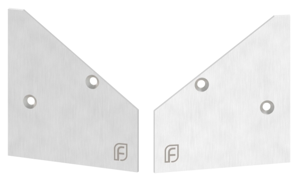 Montage-Set eloxiert-geschliffen fuer Glas 17-52 mm- B 1800 mm- L 1805 mm eleganza canopy-88-11VDE-GU-1800.17