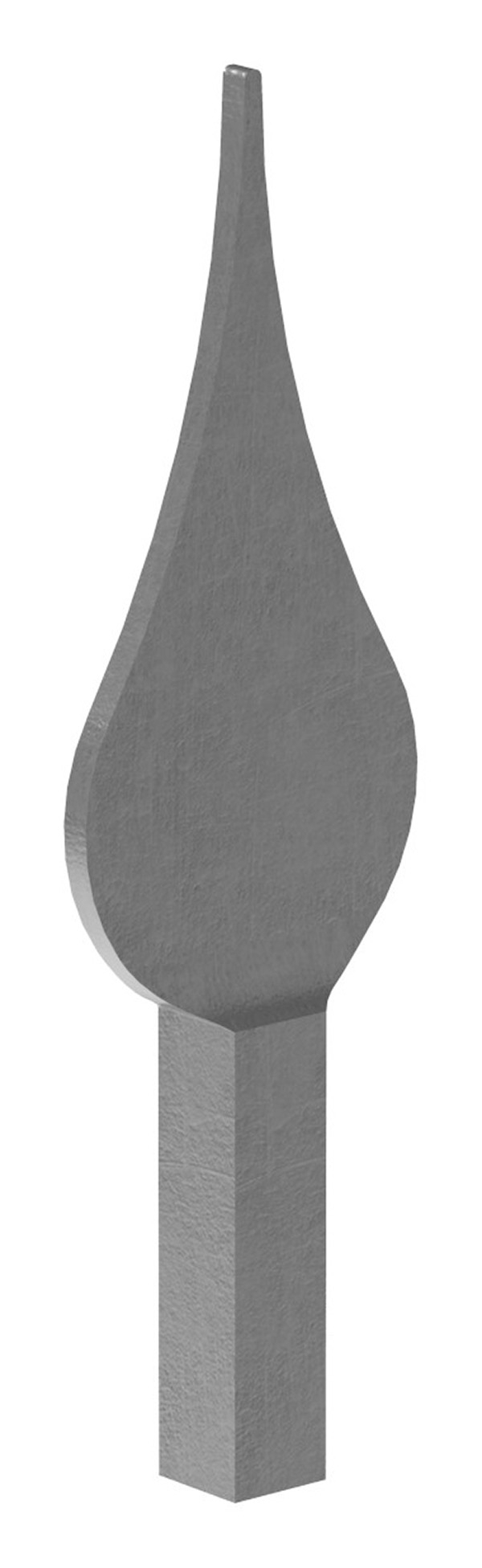 Zaunspitze | Höhe: 170 mm | Material: 14x14 mm | Stahl S235JR, roh