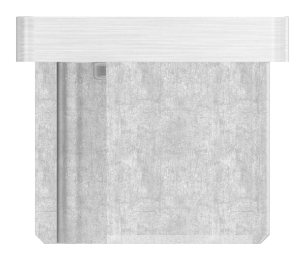 Einsteckkappe, für Rohr 50 x 30 x 2,0mm, mit Gewinde M8, V4A
