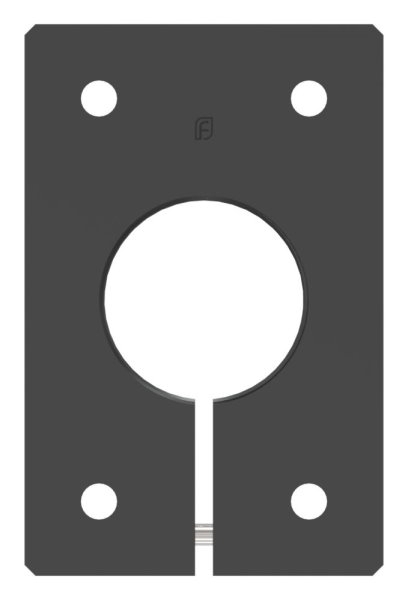 Montageplatte eckig 65 x 100 mm