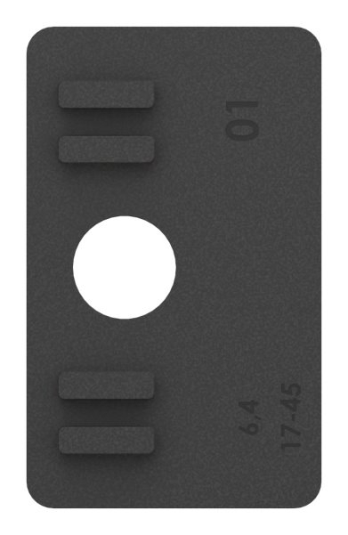 1 Paar Gummis zu Glasklemme 55x65x37-5 mm AbZ fuer 8 mm Glas ESG-10-3208ABZ.0