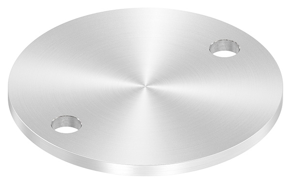 Ankerplatte Ø 120 x 6 mm mit 2 Bohrungen á Ø 13 mm V2A