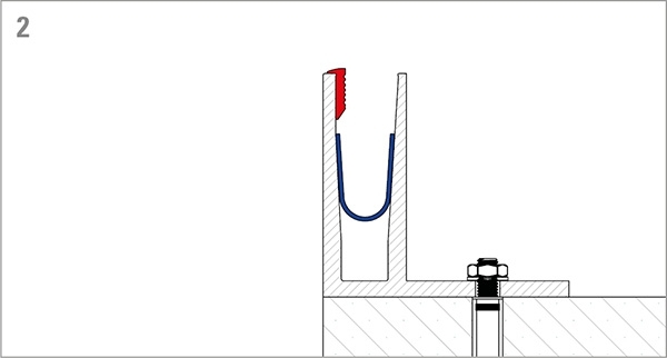 Alu-Profil - MASSIV - Laenge- 6000 mm - seitliche Montage - Aluminium-12-2209.6
