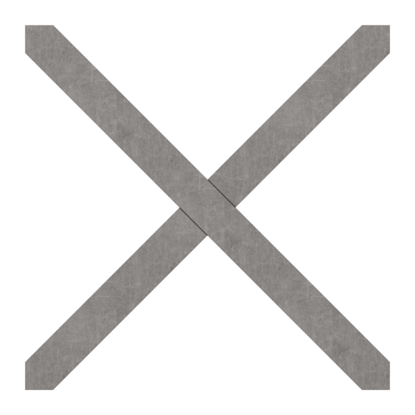 Kreuz | Material: 12x12 mm | Maße: 110x110 mm | Stahl S235JR, roh