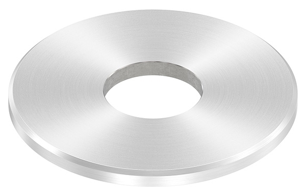 Ankerplatte Masse- 100x6 mm Rundschliff - Fase und Mittelbohrung V2A-11-2271RF.4