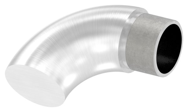 Endstueck 90° flach- fuer Rundrohr Ø 33-7x2-0 mm V2A-11-3692.4