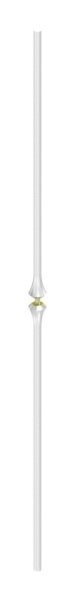 Zierstab Edelstahl V2A Ø 12 mm L = 900 mm ohne Kugel geschliffen Korn 240-88-1156105.240