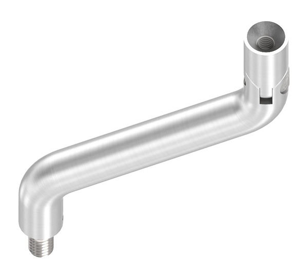 Edelstahl Buegel Ø 14 mm - 2x 30° gebogen- Kombi M8 Aussen- - M6 Innengewinde -V2A-88-1150472-240.GL