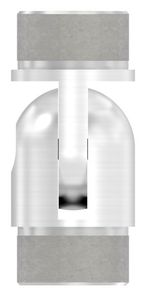 Gelenkstück | zum Kleben | für Rundrohr: Ø 42,4x2 mm | V2A