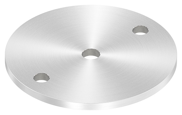 Ankerplatte Ø 120 x 6 mm mit Zentrierbohrung- Ø 12-5 mm V2A-11-2223R.4