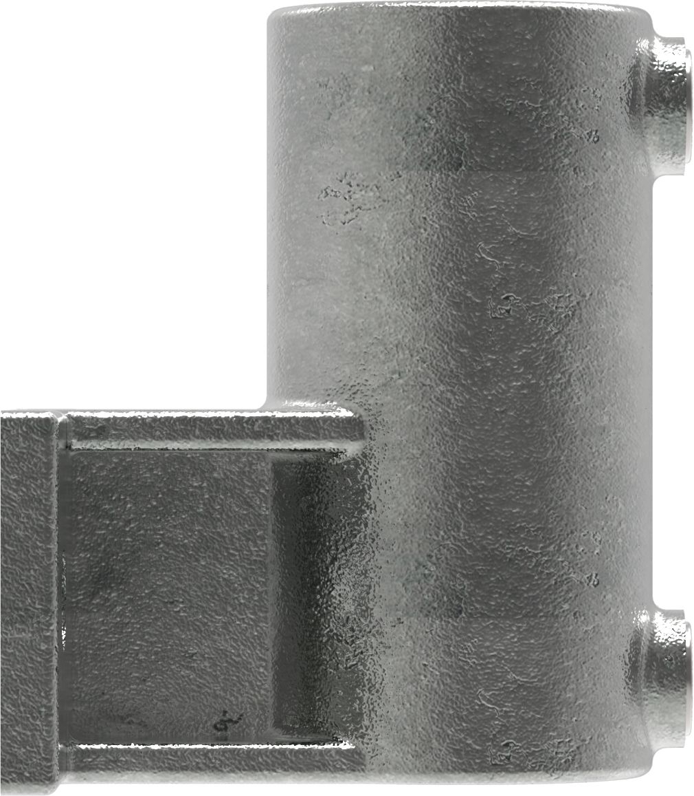 Rohrverbinder Wandhalter Platte horizontal Ø 33-7 mm -1- - Temperguss verzinkt - 145B34-145B34