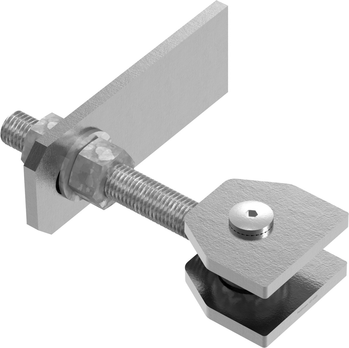 Torband M20 verstellbar Langlochlasche Stahl (roh) S235JR