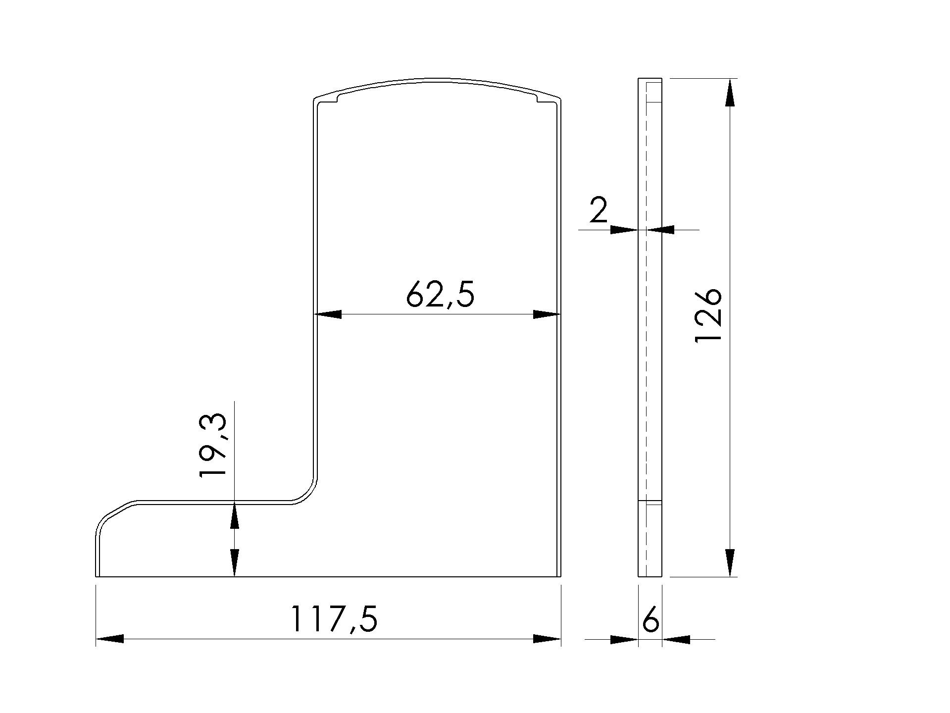 Endkappe Aluminium fuer Aluprofil AL-0006-UNO Satin-ELOX Treppen-89-11AL0034006UNOSE-A.4