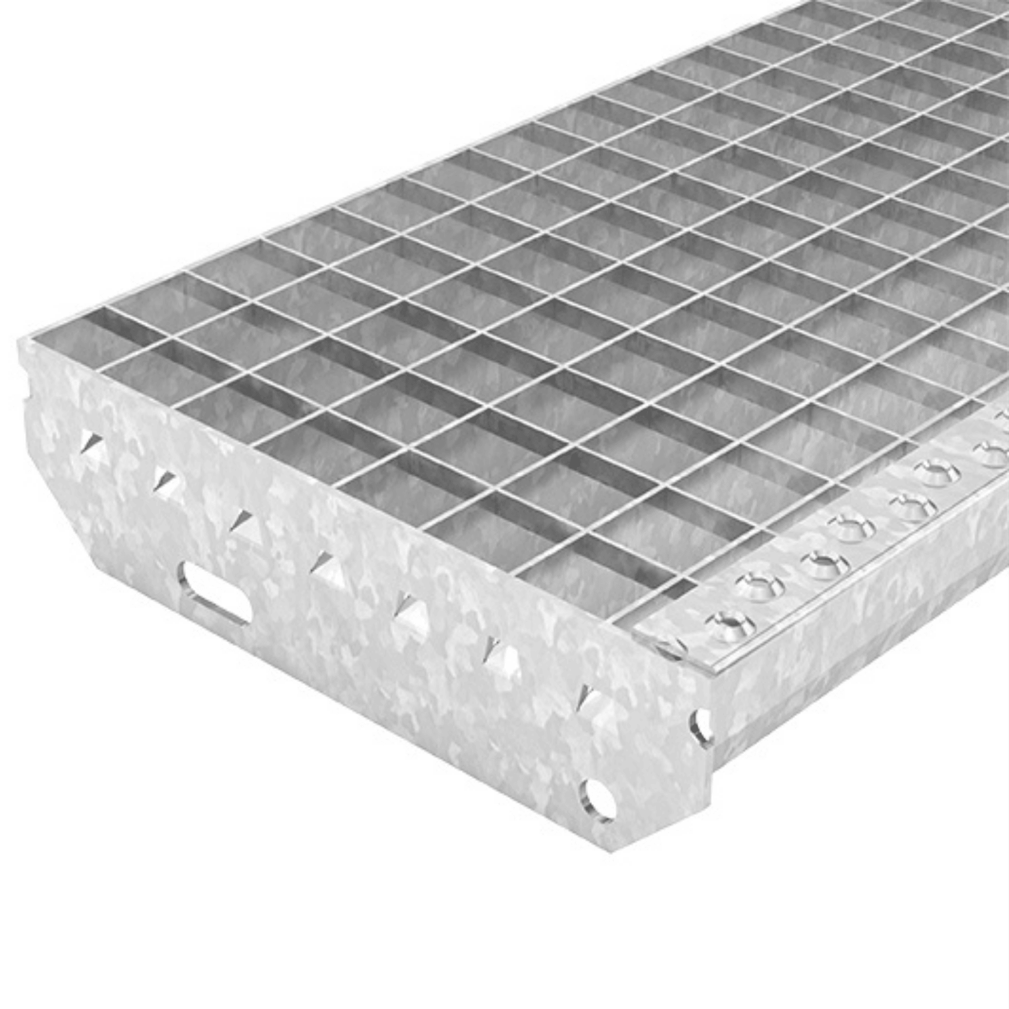 Gitterroststufe 1200 x 305 MW 30-30 TS 40-2 Rutschhemmung R10-24-1203030402.7