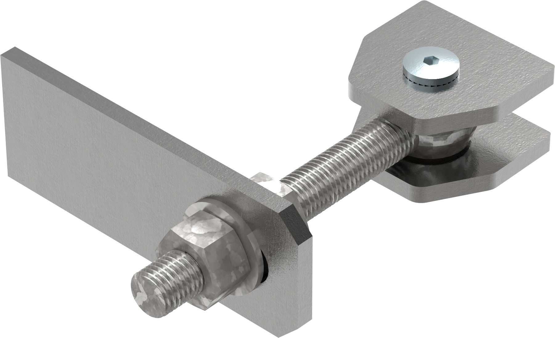 Torband M20 verstellbar Langlochlasche Stahl (roh) S235JR