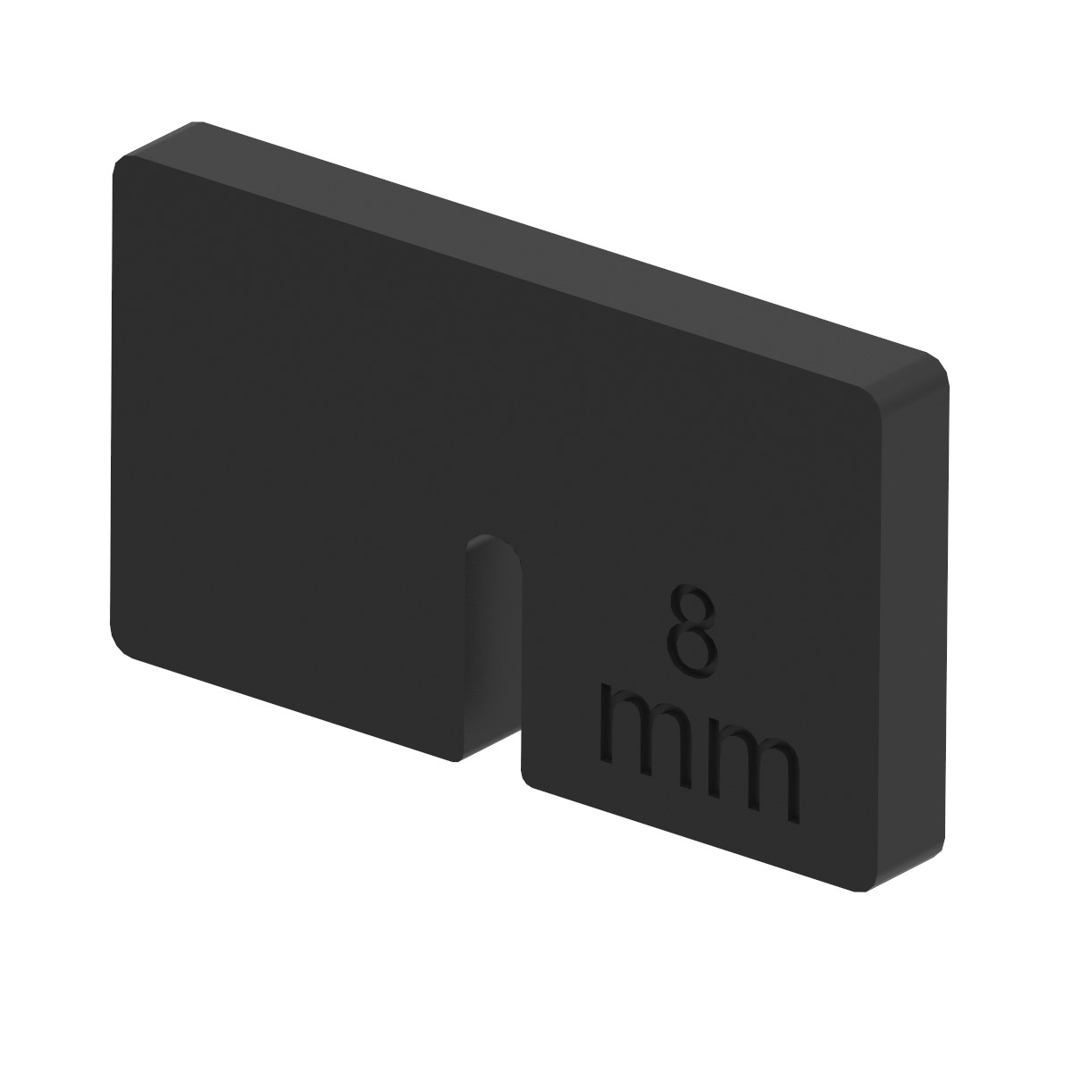 1 Paar Gummis zu Glasklemme 45x45x27 mm fuer 8 mm Glas ESG-10-3008-A.0