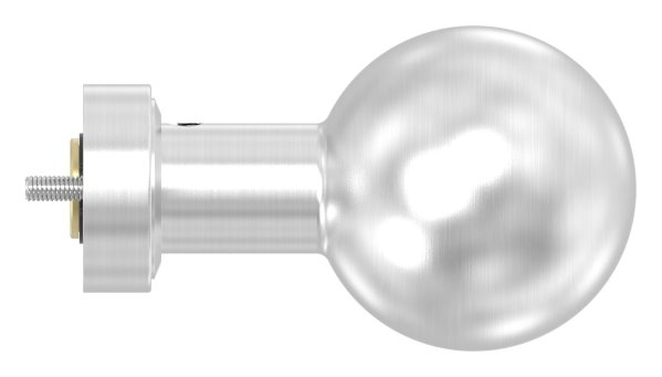 Türdrücker V2A gerade mit Kugel Ø 50 mm drehbar