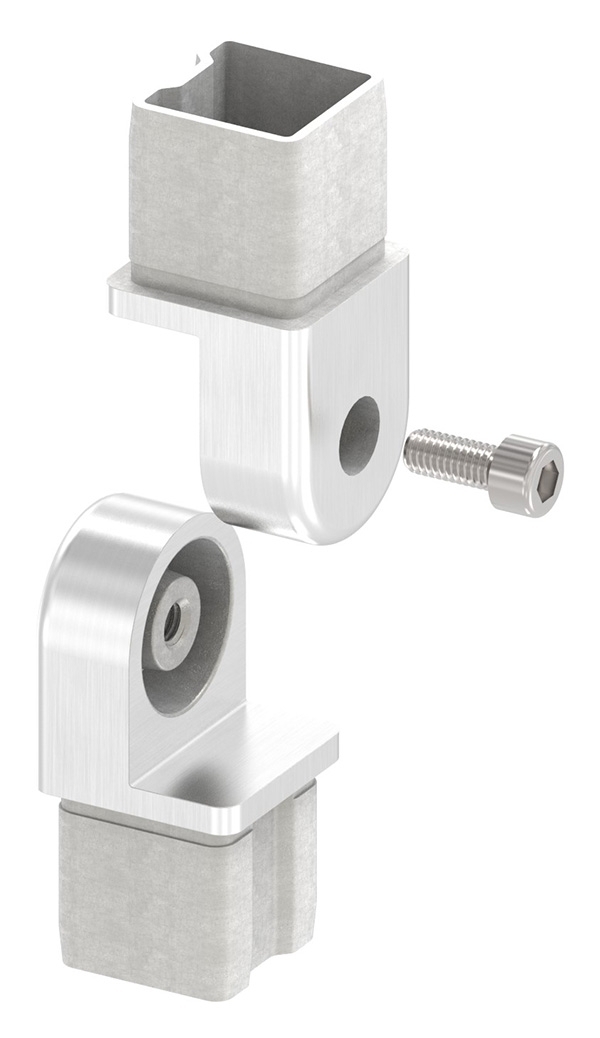 Verbindungsgelenk für Rohr 30x30x2mm, V4A