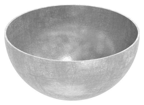 Halbhohlkugel Ø 150 mm ungeschliffen V2A