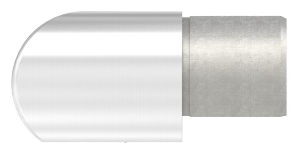Verlaufsecke 90° | horizontal | für Nutrohr Ø 48,3 mm | V4A