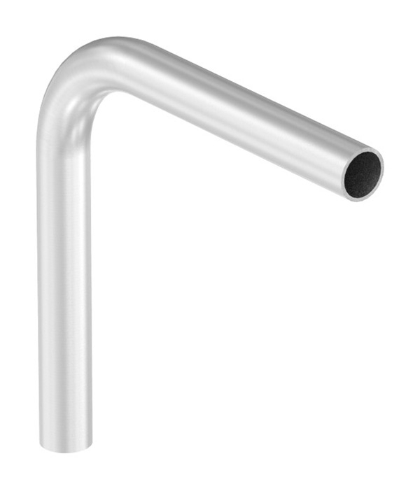 Bogen 90° | zum Schweißen | aus Rundrohr: Ø 33,7x2,6 mm | V2A
