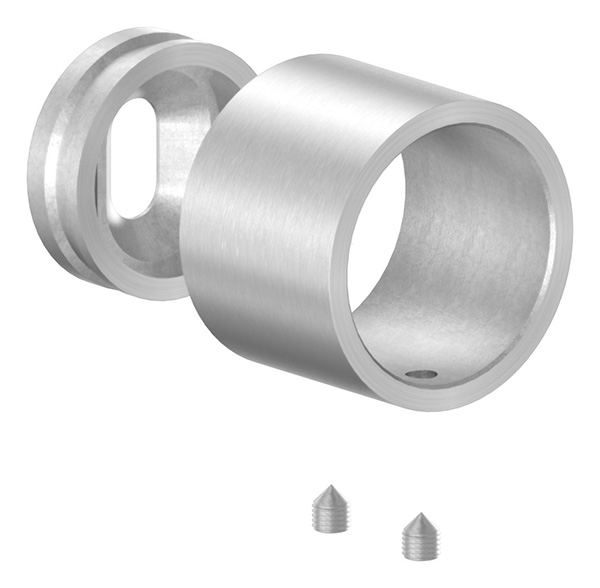 Wandanschluss für Rundrohr Ø 33,7 mm aus V2A