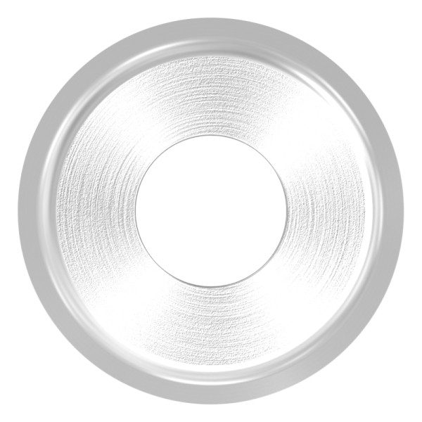 Ausgleichsstueck Edelstahl V2A Ø 33-7 mm- Ø 18 mm- Bohrung Ø 7 mm- geschliffen-88-1151340-240.33