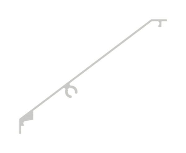 Vordach-Abdeckung Aluminium L = 1405 mm pulverbeschichtet RAL 7016-88-11VDE-AB-1400.7016