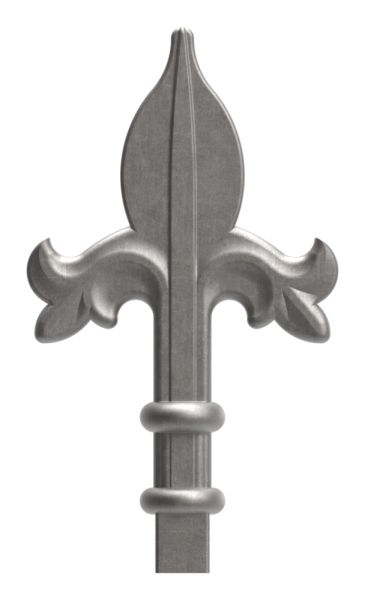Zaunspitze | Höhe: 140 mm | Material: 14x12 mm | Stahl S235JR, roh