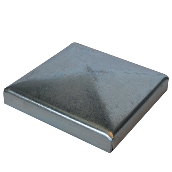 Pfostendeckel verzinkt 100x100 mm fuer Vierkantpfosten aus Stahl-89-11E2254100X100ZN-A.4