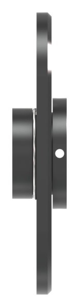 Montageplatte Aluminium 65x140 mm oval zum Schrauben-88-11180-6026-01.S