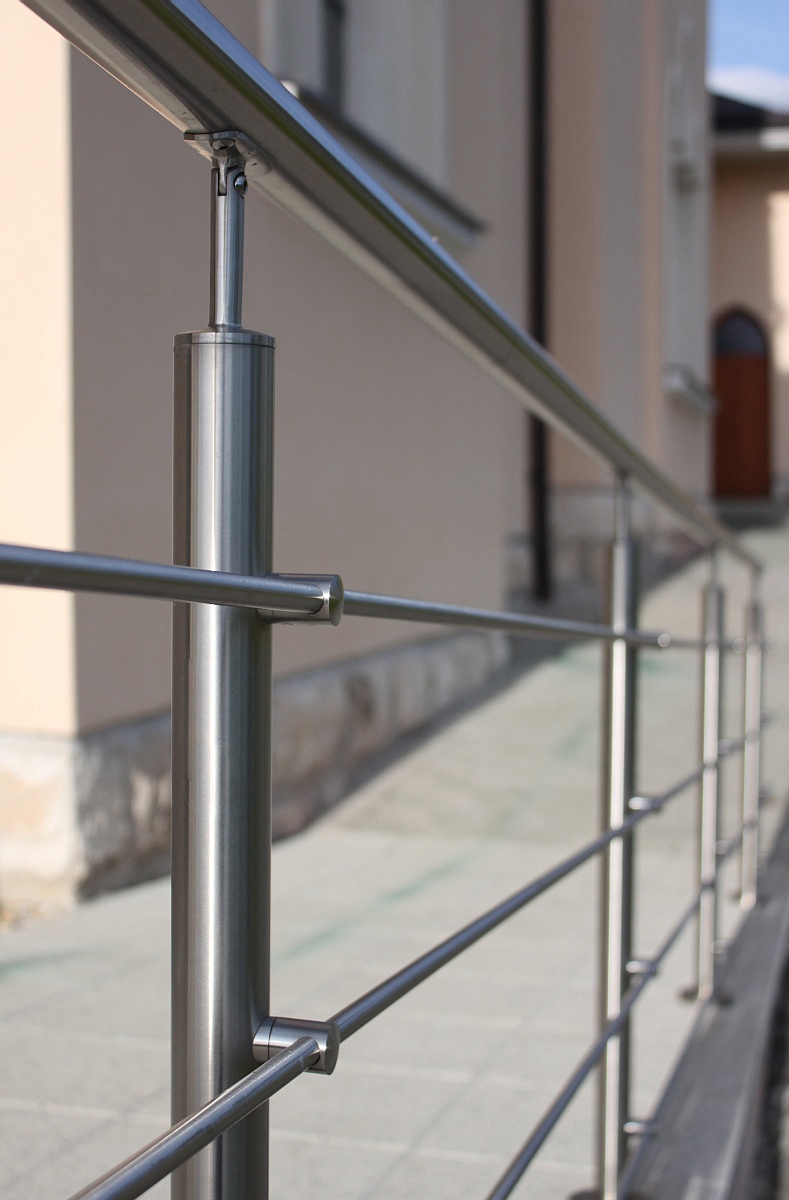 Querstabhalter V2A Edelstahl Ø 22 mm – Anschluss 42,4 mm für Rundstäbe 10 mm