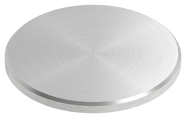 Ronde | Maße: Ø 60x4 mm | mit Rundschliff + Fase | V2A