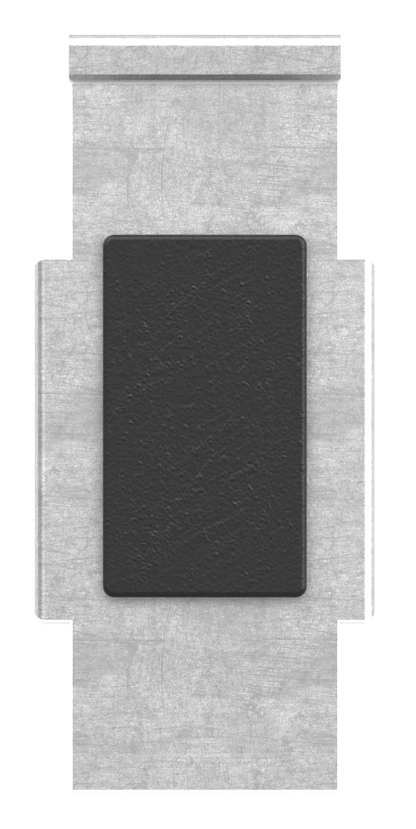 1 Sicherungsboden zu Glasklemme 45x45x26 mm AbZ V4A